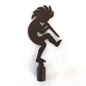 182839RT SUNLAND ARTISANS Southwest Kokopelli Lamp Finial