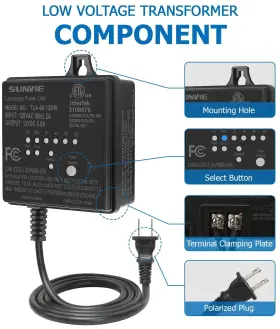 603977462675 SUNVIE Voltage Transformer Landscape Lighting #2