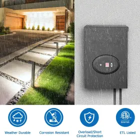 603977462699 SUNVIE Voltage Landscape Lighting Transformer #2