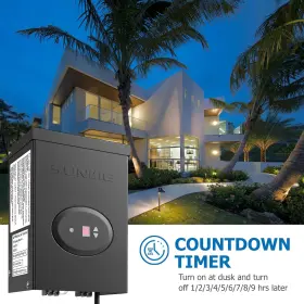 603977462699 SUNVIE Voltage Landscape Lighting Transformer #3