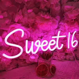 B0BXS2YDSB SYLHOME Pink Sweet Led Neon Sign Girls Birthday