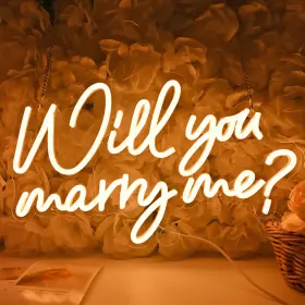 B0C53K8ZH5 SYLHOME Marry Me Led Neon Sign Proposal Wedding