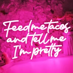 B0C53KXMVQ SYLHOME Pink Me Tacos Tell Iftm Pretty Led Neon