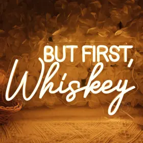 B0DWWR22PW SYLHOME First Whiskey Led Neon Sign Bar Bedroom