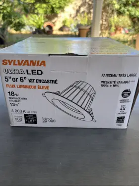 E20005LV SYLVANIA Ultra Led Recessed Recess High Flood Kit