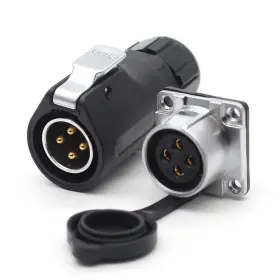 699747215077 SZJELEN Panel Mount Waterproof Connector Plug Rv