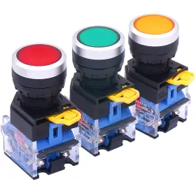 CA-LA38-11BNRYG TAISS Momentary Push Switch Gree