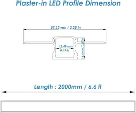 DP45714-62 LED Plaster Channel Pack Meter Light Strip #2