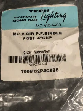 700MO2P4C02S TECH LIGHTING Monorail Round Single Canopy #2
