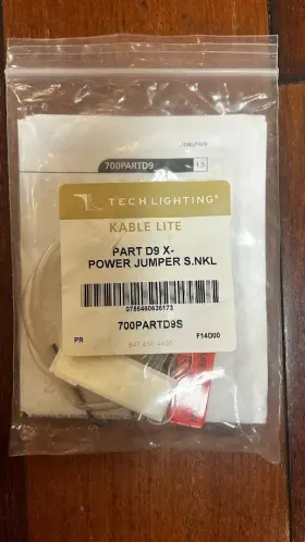 700PARTD9S TECH LIGHTING Kable Lite Power Jumper