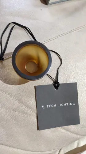 756460961053 TECH LIGHTING Round Glass Shield Amber Finish