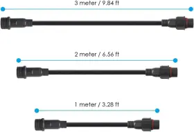WP2PINBB-100CM-MFB-5P AND Pin Extension Cable Wire Male #2