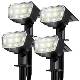B0DFQC6L3T TECKNET Spot Lights Led Pack Solar Waterproof