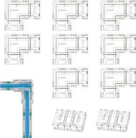 TELOOCO-760570 TELOOCO Led Light Connectors Strip Corne