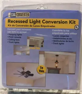747872103612 THE CAN CONVERTER Recessed Recess Light Fan Kit