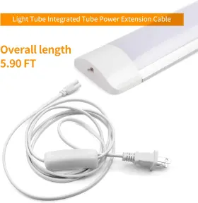 313047613646 TIQIAN Led Tube Power Extension Cable Switch Int #3