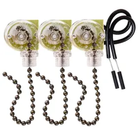 445051855811 TOPBUTI Pack Ceiling Fan Chain Switch Zing Ear