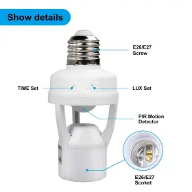 191005737616 TOPLIMIT Motion Sensor Light Socketpir Detector #2
