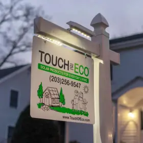 B07KMMTRHJ TOUCH OF ECO Liteagent Pro Solar Dual Led Post