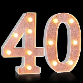 B0C7H1348S TREELA Led Light Up Glitter Marquee Sign Birthday