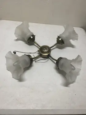 355-5798 TURN OF THE CENTURY Socket Antique Ceiling Fan Light