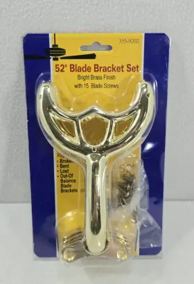 355-9202 TURN OF THE CENTURY Blade Bracket Set Bright Finish