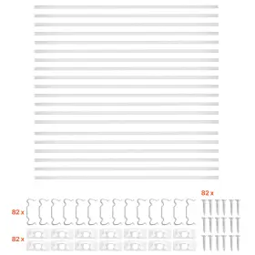 Uimoso U-6.6-20 20-pack 6.6 Ft U-shaped Aluminum Channel With Milky Cover For Led Strips