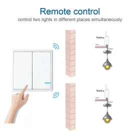 KS-SW2-2REV LIGHT Wireless Switch Receiver Remote Control Led #2