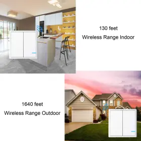 KS-SW2-2REV LIGHT Wireless Switch Receiver Remote Control Led #3