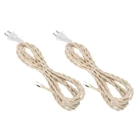 614462267026 UXCELL Twisted Lamp Cord Plug