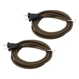 614462267255 UXCELL Covered Lamp Cord Plug Stripped Ends 614462267255 UXCELL Covered Lamp Cord Plug Stripped Ends