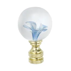 617662083953 UXCELL Lamp Finial Cap Knob Flower Ball Glass