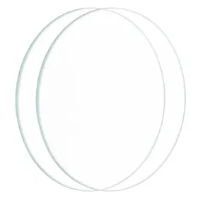 Uxcell 617662282561 2pcs 3.11 Inch Dia Led Lens Polished Edge Flashlight Glass