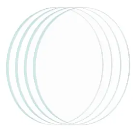 Uxcell 617662282646 4pcs 1.97 Inch Dia Led Lens Polished Edge Flashlight Replacement Parts Glass