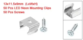 617662765088 UXCELL Rope Light Mounting Clips Wall Channel #2