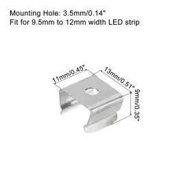 617662765088 UXCELL Rope Light Mounting Clips Wall Channel #3