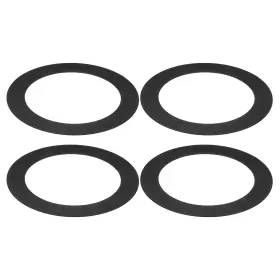 Uxcell 634149112067 4pcs Goof Rings Inner Diameter 3.58 Inch Outer 4.92 Black