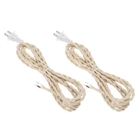 672668702840 UXCELL Twisted Lamp Cord Plug