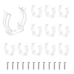 Uxcell 678202072141 T10 Led Light Bulbs Clips Fluorescent Tube Holder Plastic Clamps Clear 12pcs Uxcell 678202072141 T10 Led Light Bulbs Clips Fluorescent Tube Holder Plastic Clamps Clear 12pcs