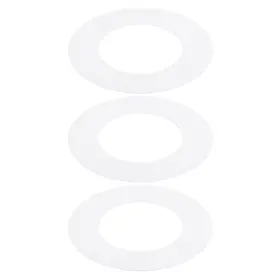Uxcell 679209668634 3 Pcs Goof Rings Inner 6.29 Inch Outer 10 Cover Recessed Light Trim White