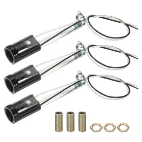 680520091315 UXCELL Candelabra Base Lamp Holder Light Socket