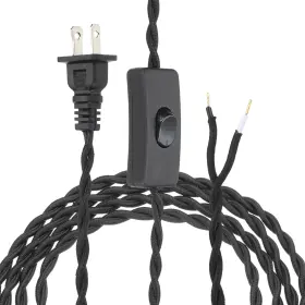 688391501575 UXCELL Twisted Lamp Cord Plug