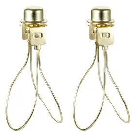 688391555844 UXCELL Lamp Shade Light Bulb Clip Adapter Finial