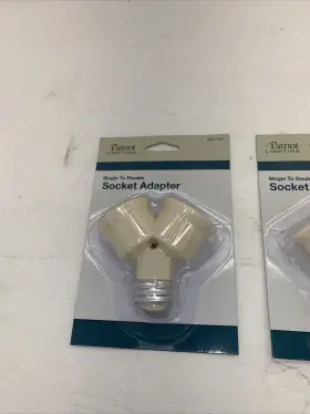 714998018564 UXCELL Dual Adapter Led Light Socket Converter #2