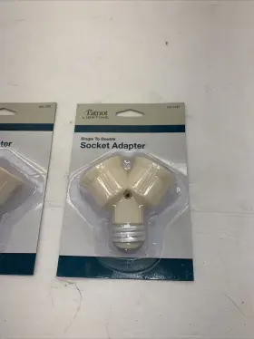 714998018564 UXCELL Dual Adapter Led Light Socket Converter #3