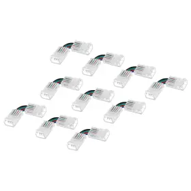 734301619561 UXCELL Pin Led Connectors Right Angle Corner