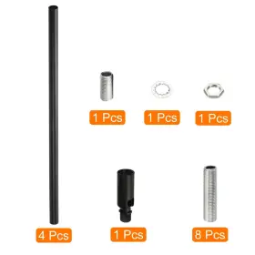 743151767186 UXCELL Extension Rod Nut Sloped Ceiling Adapter #3