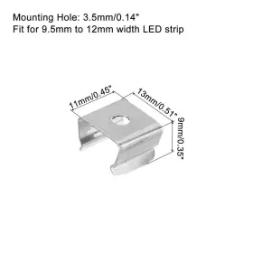 746453579792 UXCELL Rope Light Mounting Clips Channel Holder #2