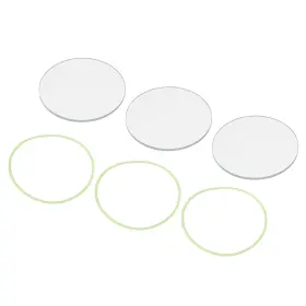 746453596096 UXCELL Led Edge Round Flashlight Glass Len