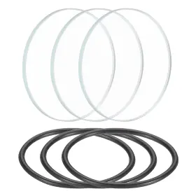 746453596157 UXCELL Led Edge Round Flashlight Glass Len